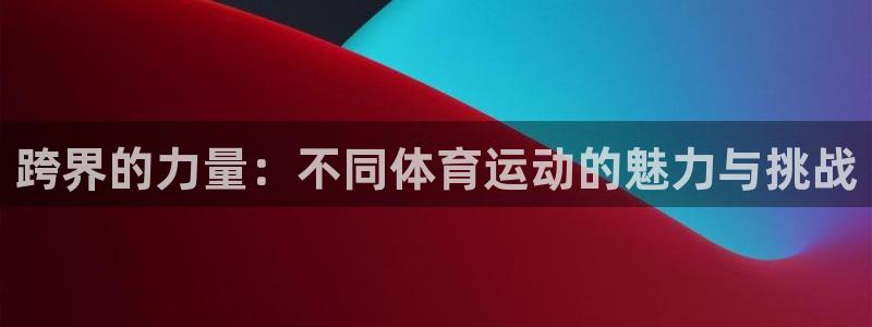 成都杏鑫电子有限公司：跨界的力量：不同体育运动的魅力与挑战