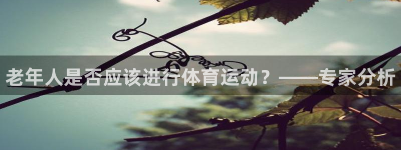 杏鑫体育平台总代理：老年人是否应该进行体育运动？——专家分析